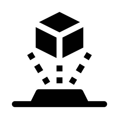 3D hologram projektör izole arka plan yakın çekim