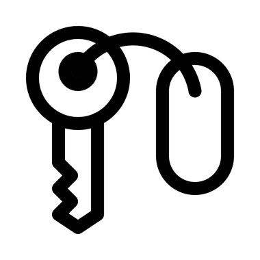 Otel Oda anahtar arka plan izole kapatmak