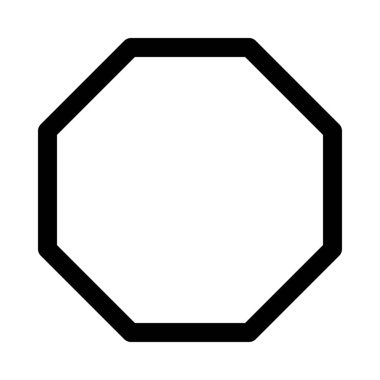 sekizgen sekiz taraflı çokgen arka izole kapatmak