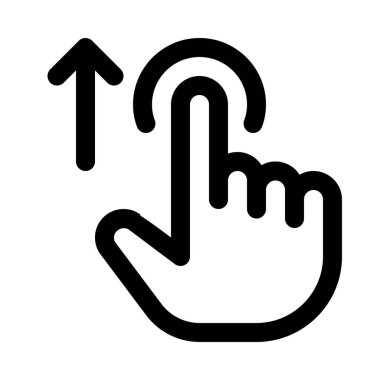 Dokunun, basılı tutun ve yukarı izole arka plan duvar kağıdı yakın yukarı kaydırmak