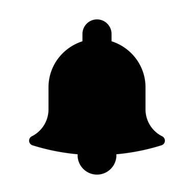 Bell hatırlatma izole sembolü arka plan yakın çekim