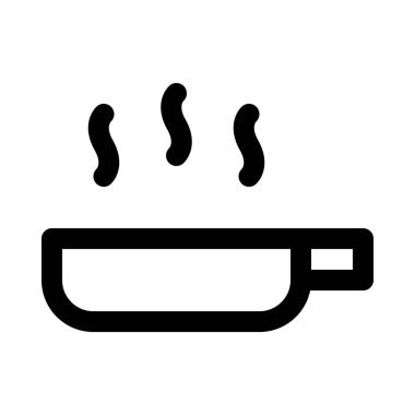 kızartma tavası arka izole kapatmak