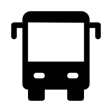 izole arka plan simgesine otobüs izole kapatmak