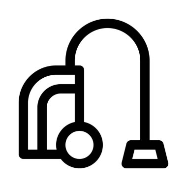 Elektrikli süpürge izole arka plan