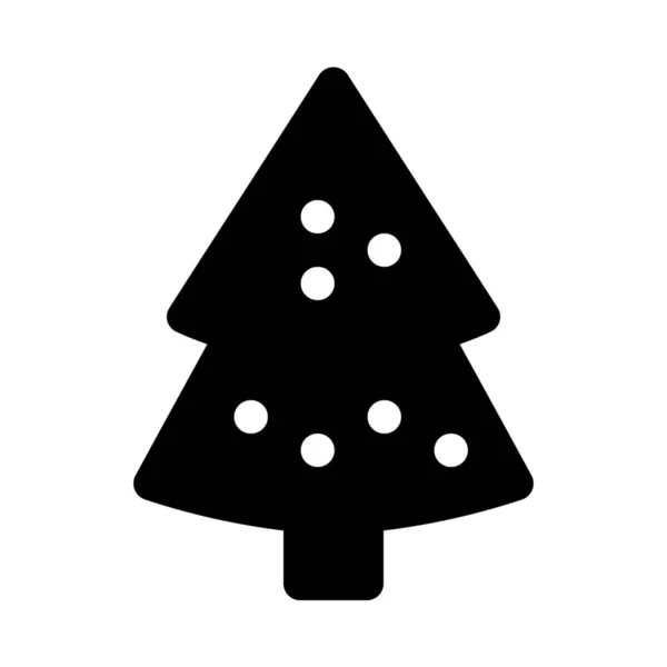Kerstmis Pine Tree Achtergrond Close Geïsoleerd — Stockvector