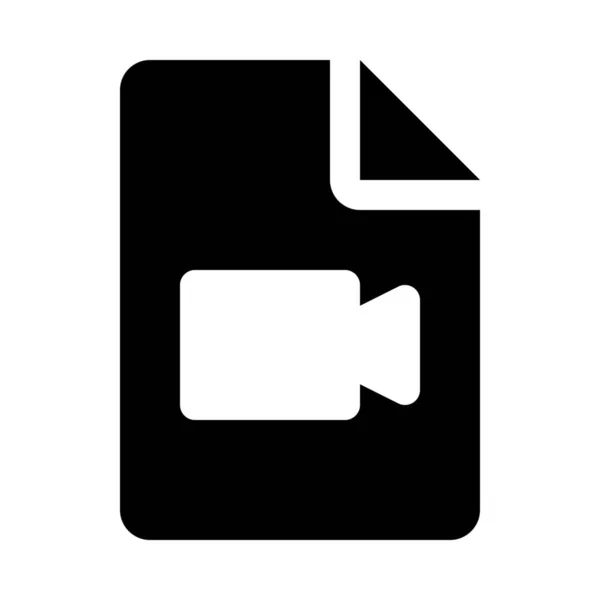 Izole Arka Plan Video Dosyası — Stok Vektör