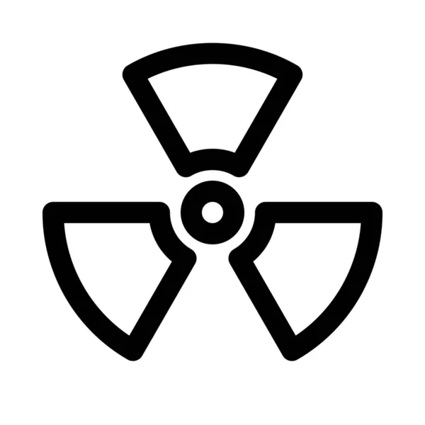 Fond Symbole Rayonnement Radioactif Près — Image vectorielle