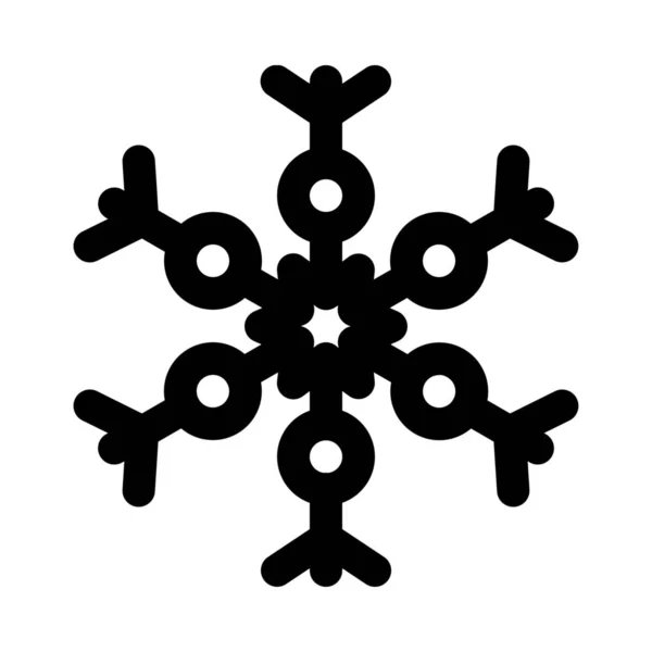 Double Plates Snowflake Background Close Isolated — Stock Vector