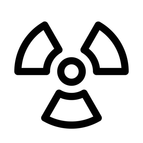 Nükleer Radyoaktif Radyasyon Arka Izole Kapatmak — Stok Vektör