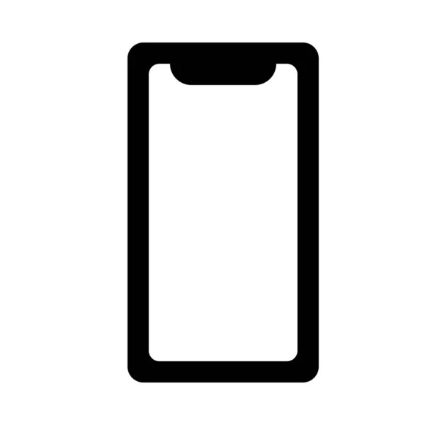Elszigetelt Mobil Telefon Background Közelről — Stock Vector