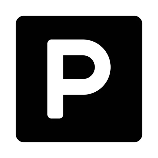 Parkolás Szimbólum Kiemelt Háttér Közelről — Stock Vector