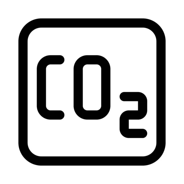 Émissions Dioxyde Carbone Fond Fermer Isolé — Image vectorielle