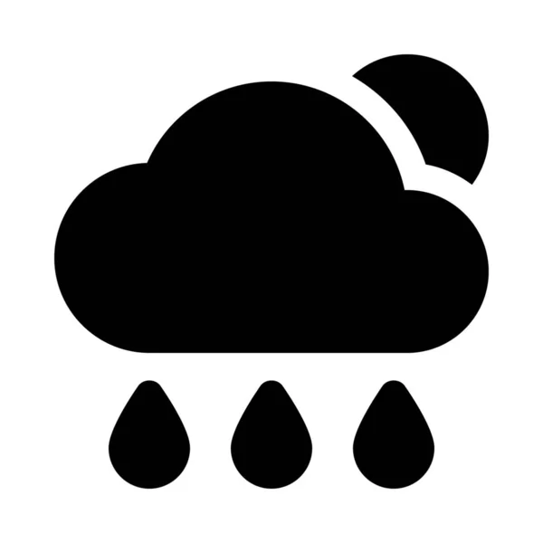 Дождливый День Фон Закрыть — стоковый вектор