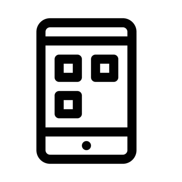 Мобільні Додатки Фоні Екрана Крупним Планом — стоковий вектор