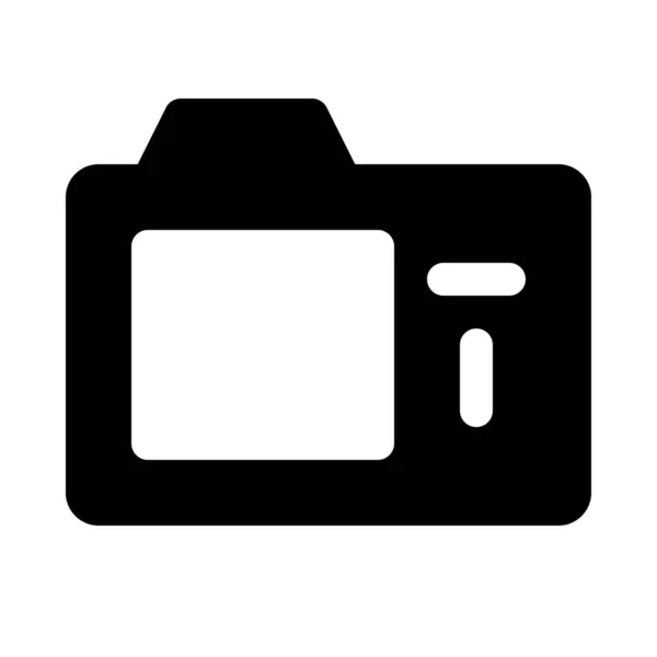 Digitale Fotokamera Hintergrund Nahaufnahme Isoliert — Stockvektor