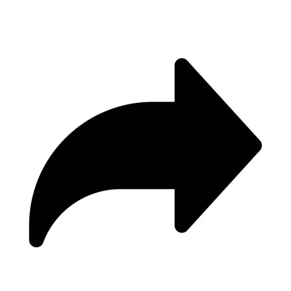 Pozadí Symbol Šipka Vpřed Zblízka Izolované — Stockový vektor