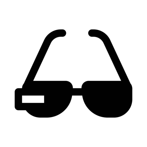 Inteligente Computador Óculos Fundo Close —  Vetores de Stock