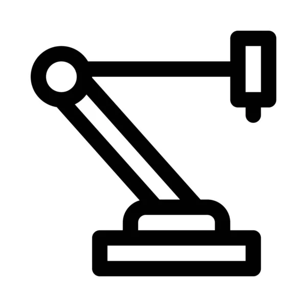 Brazo Robótico Mecánico Fondo Robot Industrial Cerca Aislado — Archivo Imágenes Vectoriales