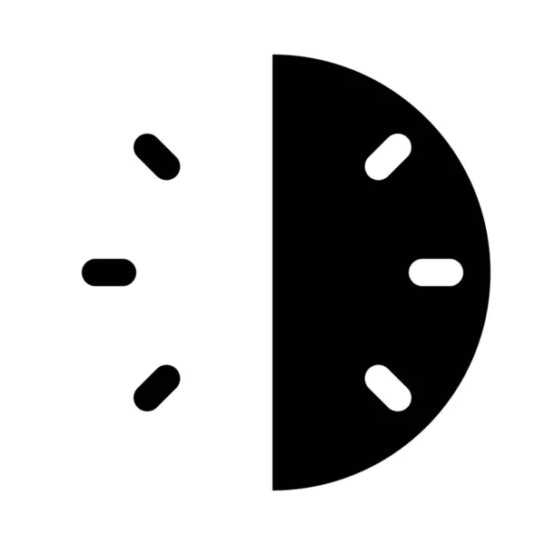 Designer Analoge Clockisolate Achtergrond Close — Stockvector