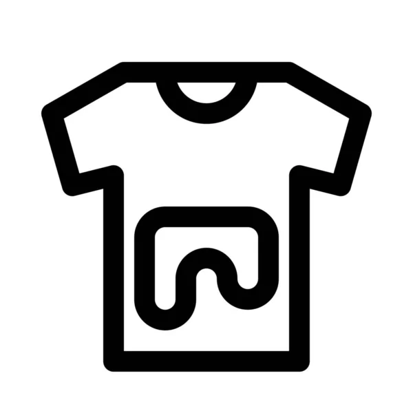 Conception Shirt Impression Isoler Fond Écran Fermer — Image vectorielle