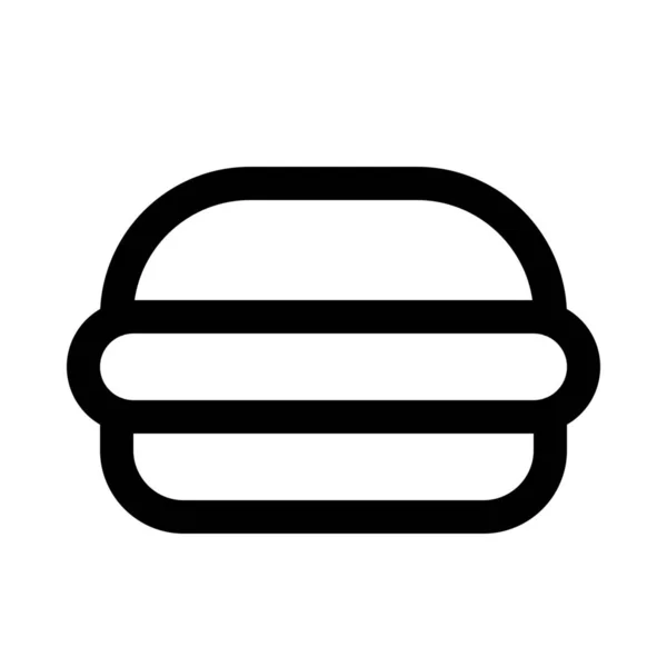 Sığır Eti Burger Izole Arka Plan Yakın Çekim — Stok Vektör
