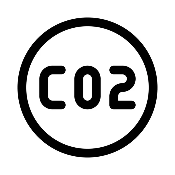 Τύπος Παρασκηνίου Διοξείδιο Του Άνθρακα Κοντινό Απομονωμένες — Διανυσματικό Αρχείο