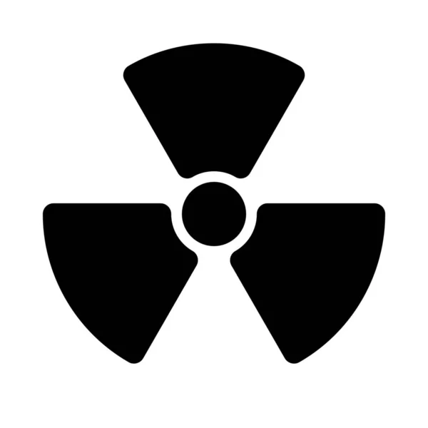 Radioactieve Straling Symbool Achtergrond Close — Stockvector