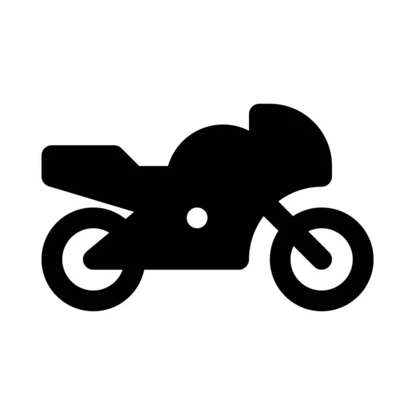 Motocicleta Carreras Sobre Fondo Aislado — Vector de stock