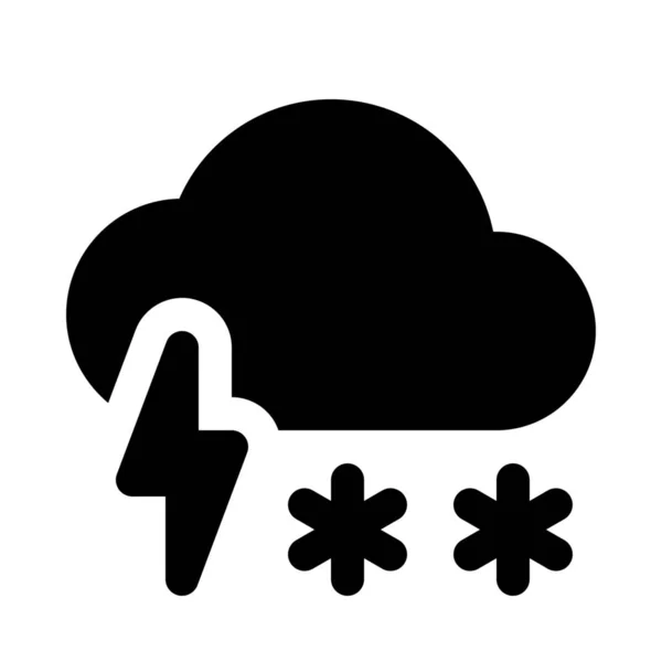 Thundersnowisolate Fondo Cerca — Vector de stock