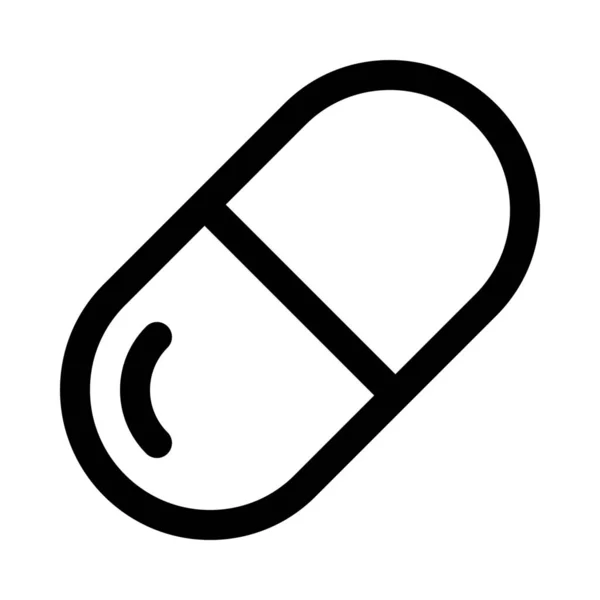 Φάρμακο Μορφή Κάψουλας Φόντο Κοντινό Απομονωμένες — Διανυσματικό Αρχείο