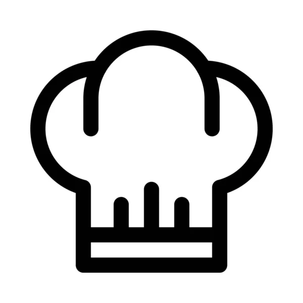 Kochmütze Hintergrund Nahaufnahme Isoliert — Stockvektor
