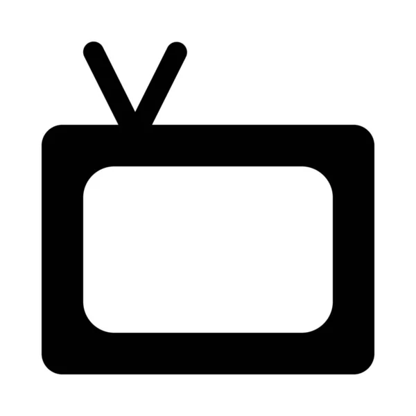 Fernsehen Auf Isoliertem Hintergrund — Stockvektor