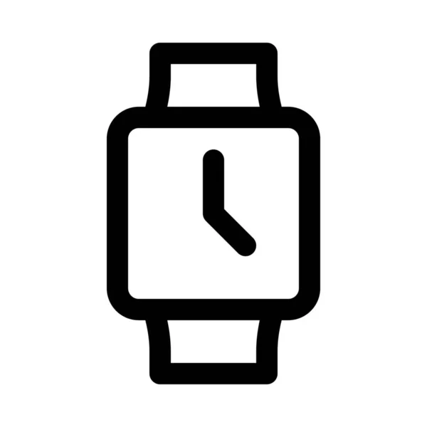 Digital Wearable Smartwatch Background Close — Stock Vector