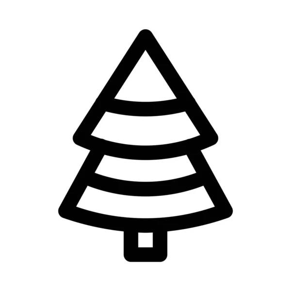 Вічнозелене Різдвяне Соснове Дерево Фон Крупним Планом Ізольовані — стоковий вектор