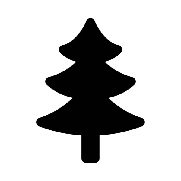 Pine Kerstboom Achtergrond Close — Stockvector