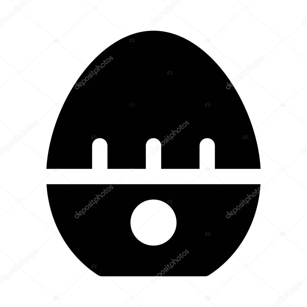 Manual egg timer background close up isolated