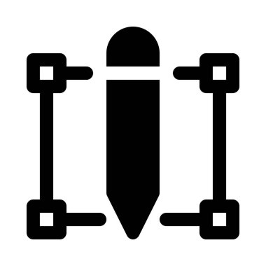 Vektör çizim uygulama izole arka plan