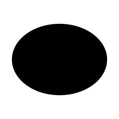 Elips eğrisi şekil arka izole kapatmak