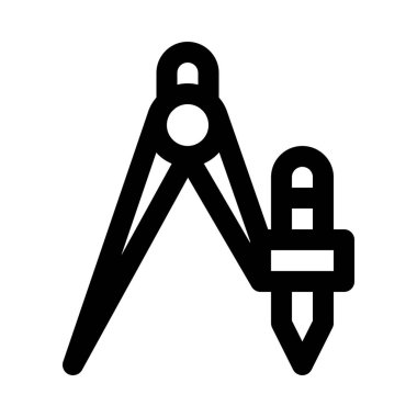 Çizim pusula aracı arka plan izole kapatmak