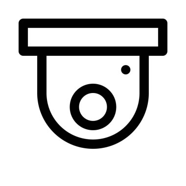 Dome güvenlik kamera arka plan yakın çekim