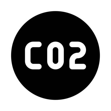 Karbon dioksit formül arka izole kapatmak