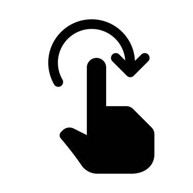 Yakın kadar izole Döndür sağ parmak arka plan