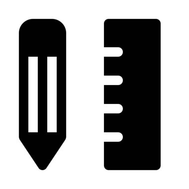 Kalem ve cetvel arka plan yakın çekim