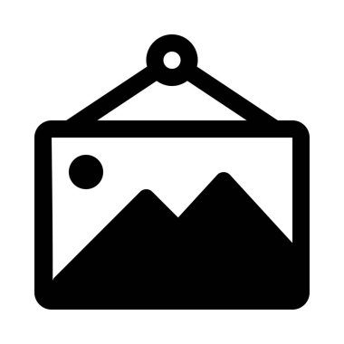 Asılı sahne çerçeve arka plan yakın çekim