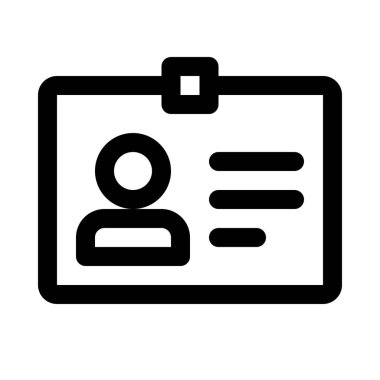 Çalışan kimlik kartı arka izole kapatmak