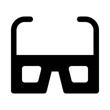 3D gözlük izole arka plan yakın çekim