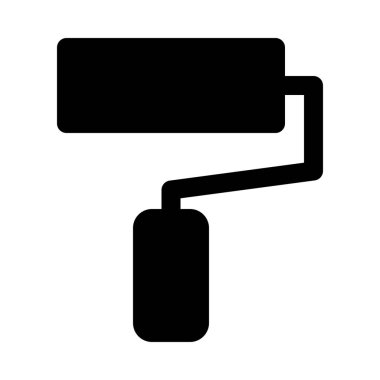 Boya rulo fırça arka plan yakın çekim