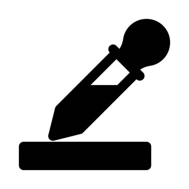 Laboratuvar Damlalık aracı arka plan izole kapatmak