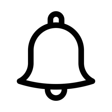 Bell hatırlatma izole sembolü arka plan yakın çekim