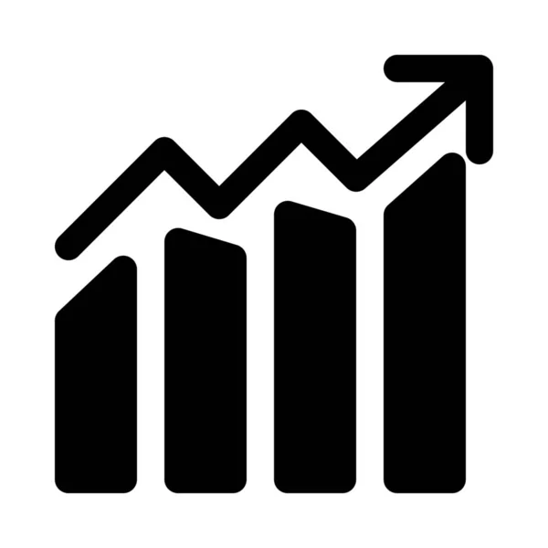 Fluktuerande Bar Graph Bakgrund Närbild — Stock vektor